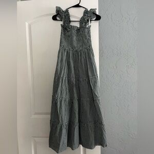 Hill House Emerald Gingham Nap Dress XS